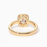 14K Yellow Gold 1.5ct Old Mine Cut Cushion Lab Diamond Basket Solitaire Ring 14K Yellow Gold 1.5ct Old Mine Cut Cushion Lab Diamond Basket Solitaire Ring