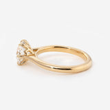 14K Yellow Gold 2 Carat Solitaire Diamond Ring Bridal Set with Round Lab Diamond and Floral Setting 14K Yellow Gold 2 Carat Solitaire Diamond Ring Bridal Set with Round Lab Diamond and Floral Setting