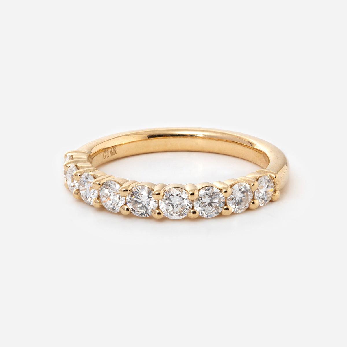 14K Yellow Gold 2 Carat Solitaire Diamond Ring Bridal Set with Round Lab Diamond and Floral Setting 14K Yellow Gold 2 Carat Solitaire Diamond Ring Bridal Set with Round Lab Diamond and Floral Setting