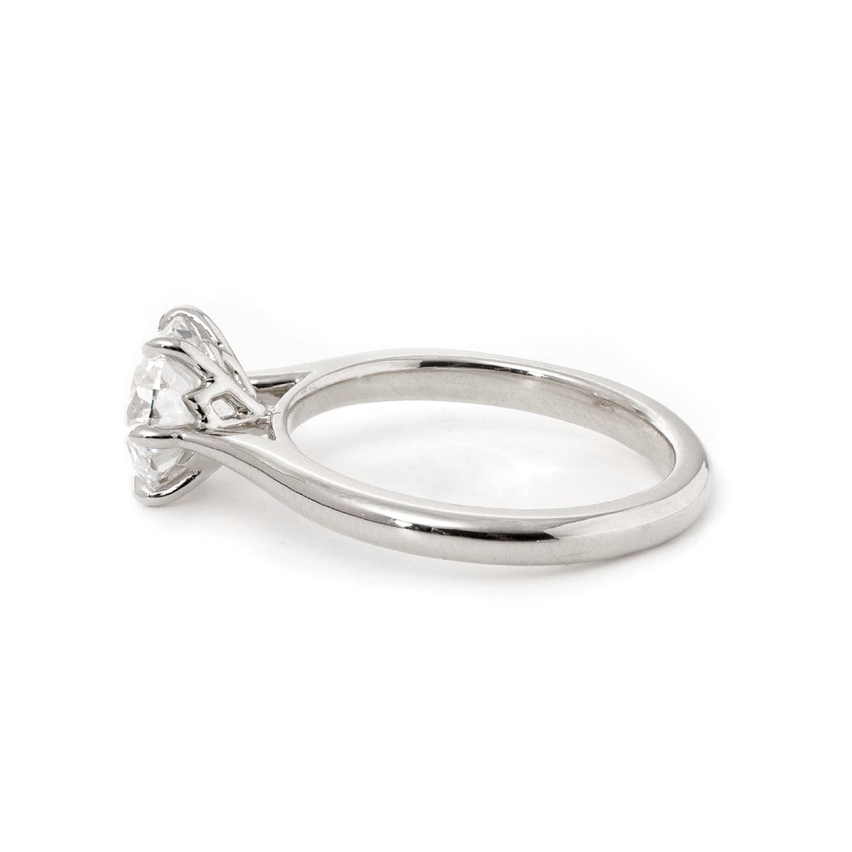 14K Yellow Gold 2 Carat Solitaire Diamond Ring Bridal Set with Round Lab Diamond and Floral Setting 14K White Gold 14K Yellow Gold 2 Carat Solitaire Diamond Ring Bridal Set with Round Lab Diamond and Floral Setting 14K White Gold