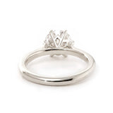 14K Yellow Gold 2 Carat Solitaire Diamond Ring Bridal Set with Round Lab Diamond and Floral Setting 18K White Gold 14K Yellow Gold 2 Carat Solitaire Diamond Ring Bridal Set with Round Lab Diamond and Floral Setting 18K White Gold