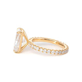 14K Yellow Gold 3ct Radiant Cut Lab Diamond 4 Prongs Basket Setting Bridal Set Rings 14K Yellow Gold 3ct Radiant Cut Lab Diamond 4 Prongs Basket Setting Bridal Set Rings