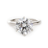 14K Yellow Gold 3ct Round Lab Diamond 6 Prongs Floral Setting Bridal Ring Set 14K White Gold 14K Yellow Gold 3ct Round Lab Diamond 6 Prongs Floral Setting Bridal Ring Set 14K White Gold