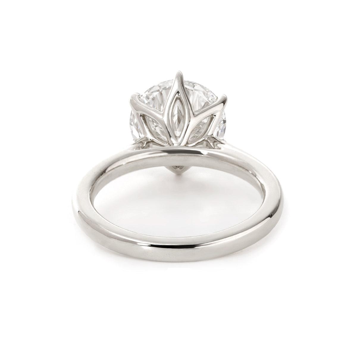 14K Yellow Gold 3ct Round Lab Diamond 6 Prongs Floral Setting Bridal Ring Set 18K White Gold 14K Yellow Gold 3ct Round Lab Diamond 6 Prongs Floral Setting Bridal Ring Set 18K White Gold