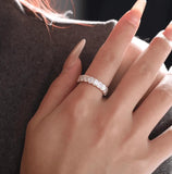 14K Yellow Gold 4*3MM Emerald Cut Lab Diamond U Shaped Pave Half Eternity Band 14K Yellow Gold 4*3MM Emerald Cut Lab Diamond U Shaped Pave Half Eternity Band