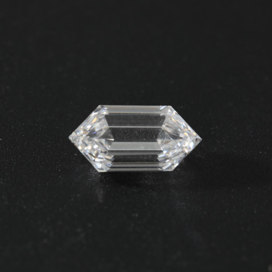 2.69ct Elongated Hexagonal Step Cut Lab Diamond F VVS NO.755 2.69ct Elongated Hexagonal Step Cut Lab Diamond F VVS NO.755