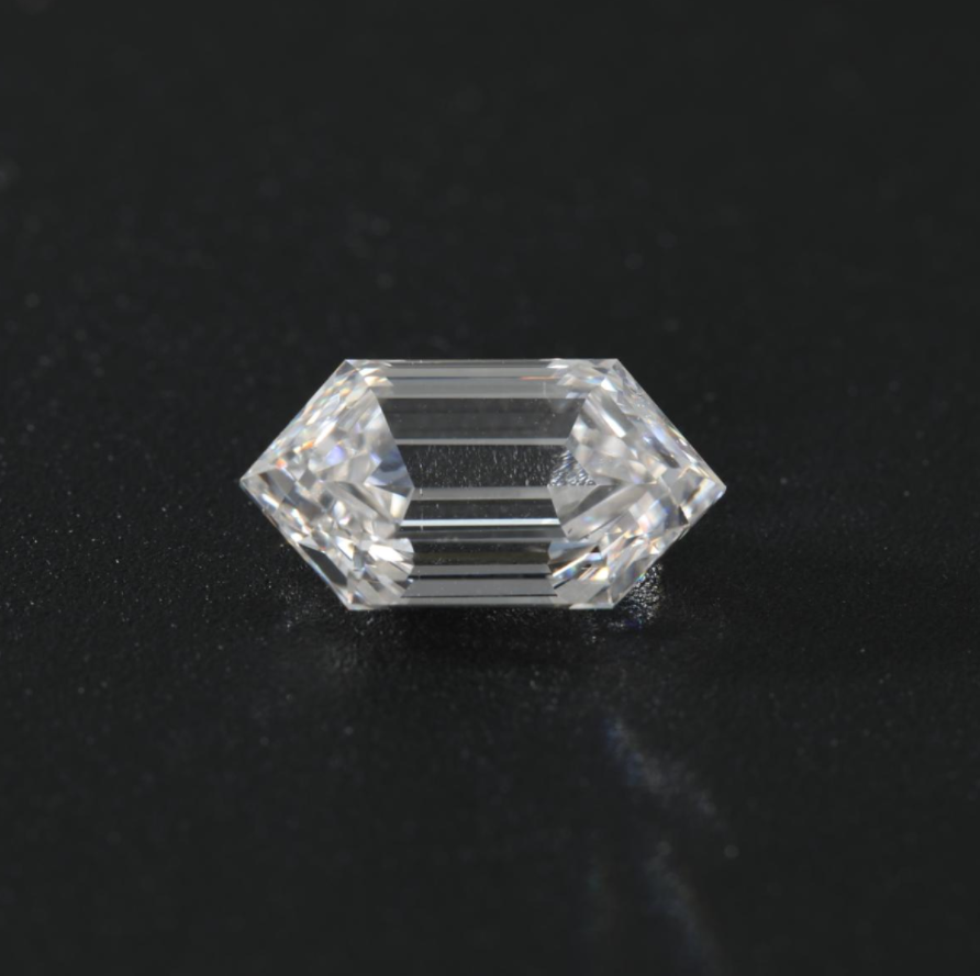 3ct Elongated Hexagonal Step Cut Lab Diamond EF VS NO.758 3ct Elongated Hexagonal Step Cut Lab Diamond EF VS NO.758