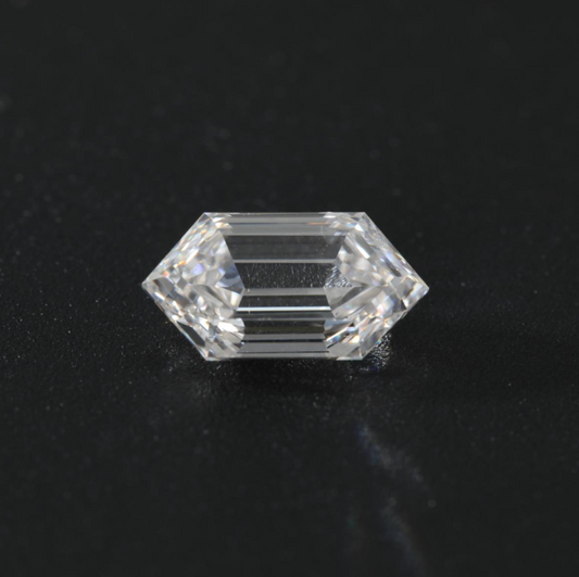 3ct Elongated Hexagonal Step Cut Lab Diamond EF VS NO.758
