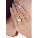 14K Yellow Gold 3ct Marquise Lab Diamond Ring – Art Nouveau Nature-Inspired Design 14K Yellow Gold 3ct Marquise Lab Diamond Ring – Art Nouveau Nature-Inspired Design