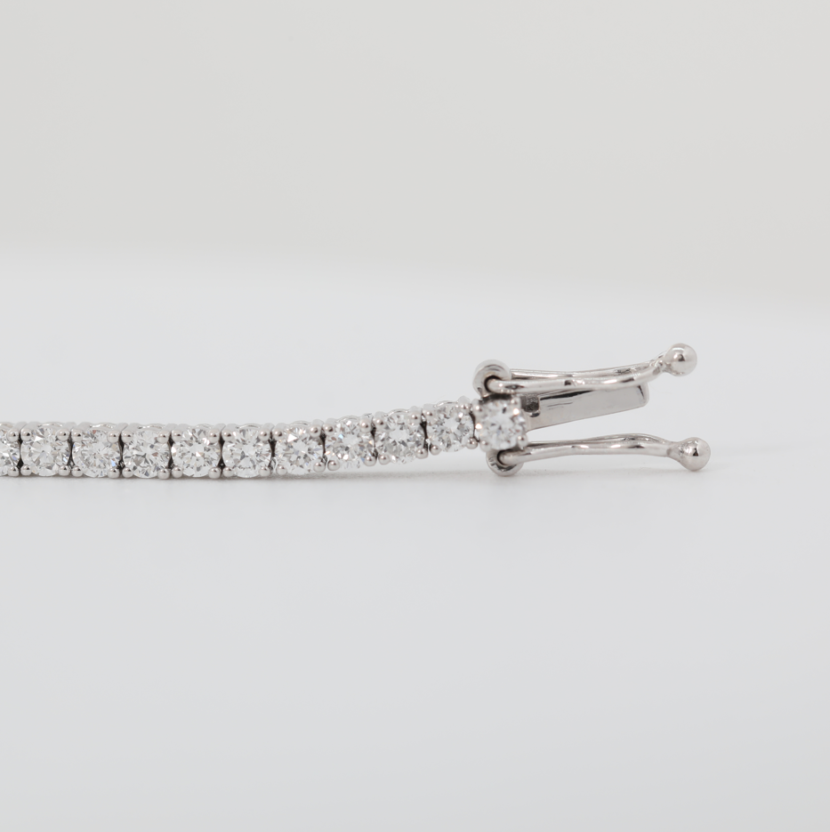 2mm Round Cut Lab Diamond 4 Prong Basket Tennis Bracelet Everyday Essential 2mm Round Cut Lab Diamond 4 Prong Basket Tennis Bracelet Everyday Essential