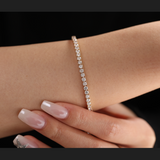 2.5mm Round Cut Lab Diamond 4 Prong Basket Tennis Bracelet Everyday Essential 2.5mm Round Cut Lab Diamond 4 Prong Basket Tennis Bracelet Everyday Essential