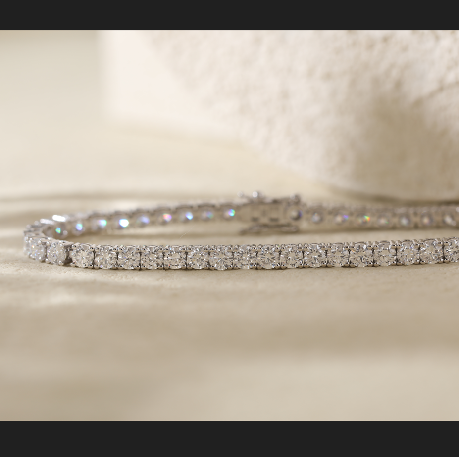 3mm Round Cut Lab Diamond 4 Prong Basket Tennis Bracelet Everyday Essential 3mm Round Cut Lab Diamond 4 Prong Basket Tennis Bracelet Everyday Essential