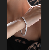 3.8mm Round Cut Lab Diamond 4 Prong Basket Tennis Bracelet Everyday Essential 3.8mm Round Cut Lab Diamond 4 Prong Basket Tennis Bracelet Everyday Essential