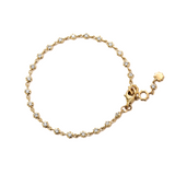 14K Yellow Gold Round Lab Dimaond Star Bezel Station Bracelet 14K Yellow Gold Round Lab Dimaond Star Bezel Station Bracelet