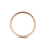 14K Rose Gold Fancy Pink Round Lab Diamond Eternity Ring 14K Rose Gold Fancy Pink Round Lab Diamond Eternity Ring