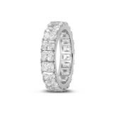 14K White Gold 4*3MM Radiant Cut Lab Diamond U Shaped Pave Eternity Band 14K White Gold 4*3MM Radiant Cut Lab Diamond U Shaped Pave Eternity Band