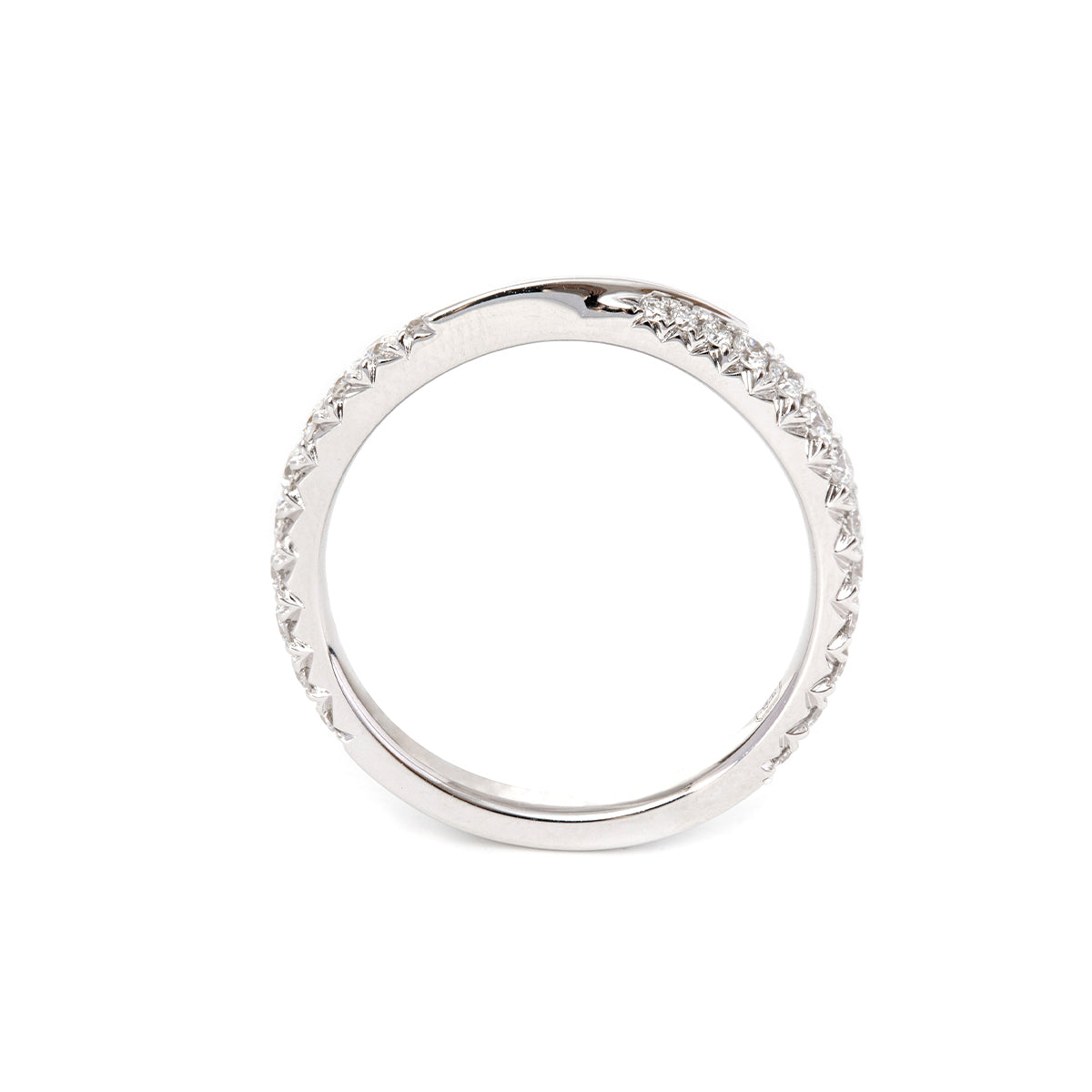 18K White Gold Round Cut Lab Diamond Wedding Ring Enhancer 18K White Gold Round Cut Lab Diamond Wedding Ring Enhancer
