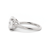 Platinum 5ct Antique Asscher Cut Lab Diamond Double Claw Prong Basket Solitaire Ring Platinum 5ct Antique Asscher Cut Lab Diamond Double Claw Prong Basket Solitaire Ring