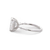 14K White Gold 3.5ct Radiant Cut Lab Diamond Hidden Halo Ring 14K White Gold 3.5ct Radiant Cut Lab Diamond Hidden Halo Ring