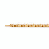 18K Yellow Gold Marquise Cut & Round Cut Lab Diamond Floral Tennis Bracelet 18K Yellow Gold Marquise Cut & Round Cut Lab Diamond Floral Tennis Bracelet