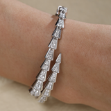 Platinum Serpenti Viper Bangle Bracelet Platinum Serpenti Viper Bangle Bracelet