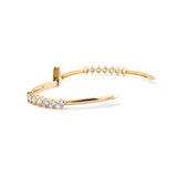 18K Yellow Gold Round Cut Lab Diamond Open Bangle Bracelet 18K Yellow Gold Round Cut Lab Diamond Open Bangle Bracelet