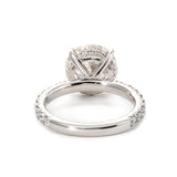 14K White Gold 3ct Round Brilliant Cut Lab Diamond Hidden Halo Bridal Set Rings 14K White Gold 3ct Round Brilliant Cut Lab Diamond Hidden Halo Bridal Set Rings