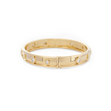 18K Yellow Gold Round Cut and Princess Cut Lab Diamond Bezel Bangle Bracelet 18K Yellow Gold Round Cut and Princess Cut Lab Diamond Bezel Bangle Bracelet