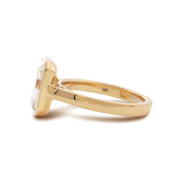 14K Yellow Gold 3ct Emerald Cut Lab DIamond Bezel Solitaire Ring 14K Yellow Gold 3ct Emerald Cut Lab DIamond Bezel Solitaire Ring