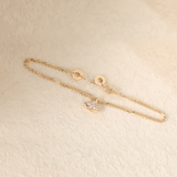 18K Yollow Gold Round Lab Diamond Skirt Pendant Necklace 18K Yollow Gold Round Lab Diamond Skirt Pendant Necklace