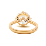 14K Yellow Gold 3ct Round Cut Diamond 4 Claw Prong Setting Solitaire Engagement Ring 14K Yellow Gold 3ct Round Cut Diamond 4 Claw Prong Setting Solitaire Engagement Ring
