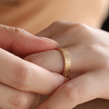 14K Yellow Gold Wedding Ring – Art Nouveau Nature-Inspired Design 14K Yellow Gold Wedding Ring – Art Nouveau Nature-Inspired Design