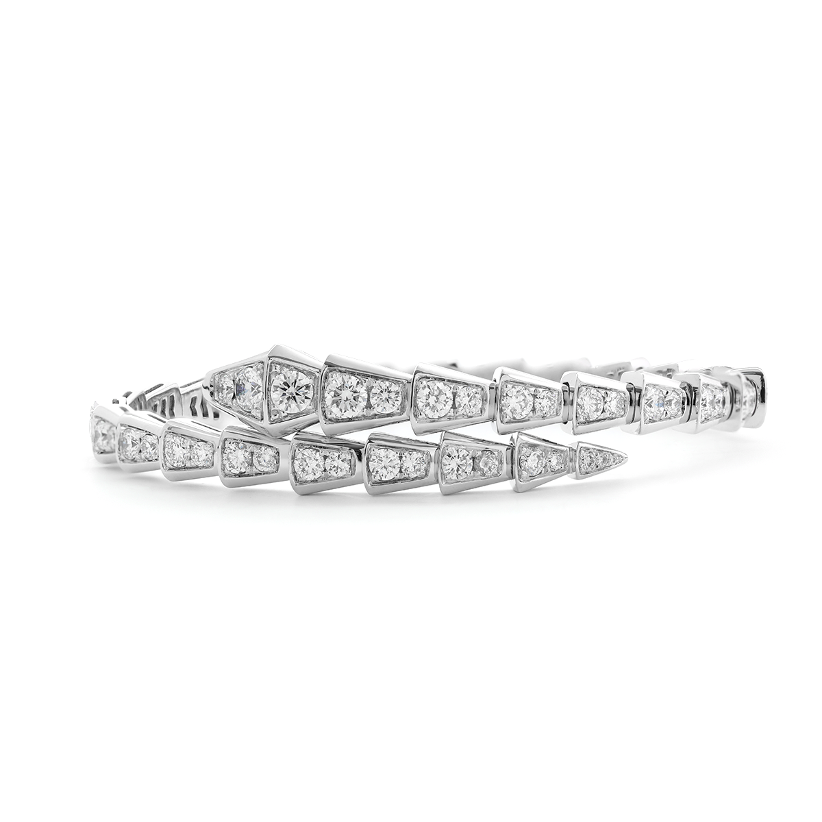 Platinum Serpenti Viper Bangle Bracelet Platinum Serpenti Viper Bangle Bracelet