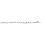 14K White Gold Marquise Cut & Round Cut Lab Diamond Three Prong Buckle Tennis Bracelet 14K White Gold Marquise Cut & Round Cut Lab Diamond Three Prong Buckle Tennis Bracelet
