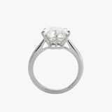 14k Yellow Gold 2.5ct Old Mine Cut Cushion Lab Diamond 8 Prongs Basket Solitaire Ring 14K White Gold 14k Yellow Gold 2.5ct Old Mine Cut Cushion Lab Diamond 8 Prongs Basket Solitaire Ring 14K White Gold