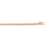 14K Yellow Gold Baguette Cut Diamond Half Bezel Tennis Bracelet 14K Yellow Gold Baguette Cut Diamond Half Bezel Tennis Bracelet