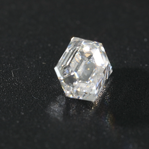 3ct Elongated Hexagonal Step Cut Lab Diamond EF VS NO.758 3ct Elongated Hexagonal Step Cut Lab Diamond EF VS NO.758
