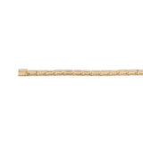 14K Yellow Gold Baguette Cut Diamond Half Bezel Tennis Bracelet 14K Yellow Gold Baguette Cut Diamond Half Bezel Tennis Bracelet