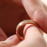 14K Yellow Gold Wedding Ring – Art Nouveau Nature-Inspired Design 14K Yellow Gold Wedding Ring – Art Nouveau Nature-Inspired Design