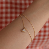 18K Yollow Gold Round Lab Diamond Skirt Pendant Necklace 18K Yollow Gold Round Lab Diamond Skirt Pendant Necklace