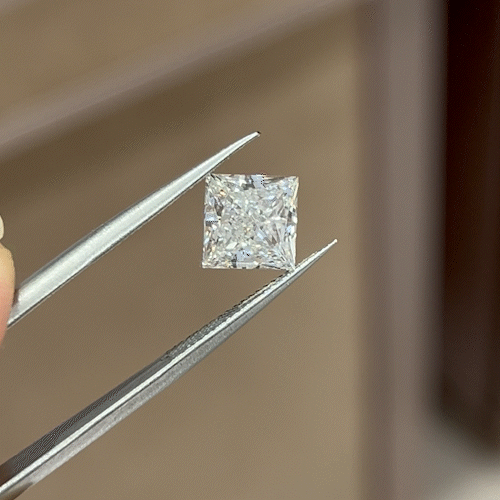 3.02ct Princess Cut Lab Diamond F VVS2 NO.964 3.02ct Princess Cut Lab Diamond F VVS2 NO.964