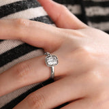 14K Yellow Gold 1.5ct Old Mine Cut Cushion Lab Diamond Basket Solitaire Ring 18K White Gold 14K Yellow Gold 1.5ct Old Mine Cut Cushion Lab Diamond Basket Solitaire Ring 18K White Gold