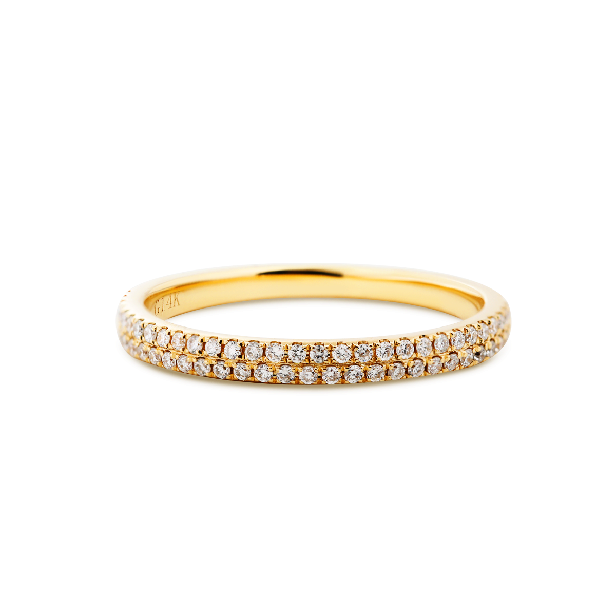14K Yellow and White Gold 3.5ct Old European Cut Lab Diamond Bezel Engagement Ring with A Round Lab Diamond Double Row Pave Half Eternity Wedding Band - Bridal Ring Set Design 14K Yellow and White Gold 3.5ct Old European Cut Lab Diamond Bezel Engagement Ring with A Round Lab Diamond Double Row Pave Half Eternity Wedding Band - Bridal Ring Set Design