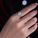 14K White Gold Round Lab Diamond V-shape Millegrain Wedding Ring 14K White Gold Round Lab Diamond V-shape Millegrain Wedding Ring