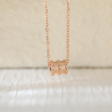 14K Rose Gold Lucky Roller Pendant Necklace 14K Rose Gold Lucky Roller Pendant Necklace