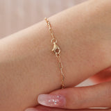 18K Yellow Gold Pear Lab Diamond 9 Stone Chain Bracelet 18K Yellow Gold Pear Lab Diamond 9 Stone Chain Bracelet