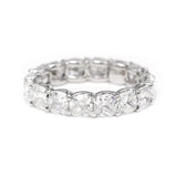 Platinum Cushion Cut Lab Diamond Eternity Ring Platinum Cushion Cut Lab Diamond Eternity Ring