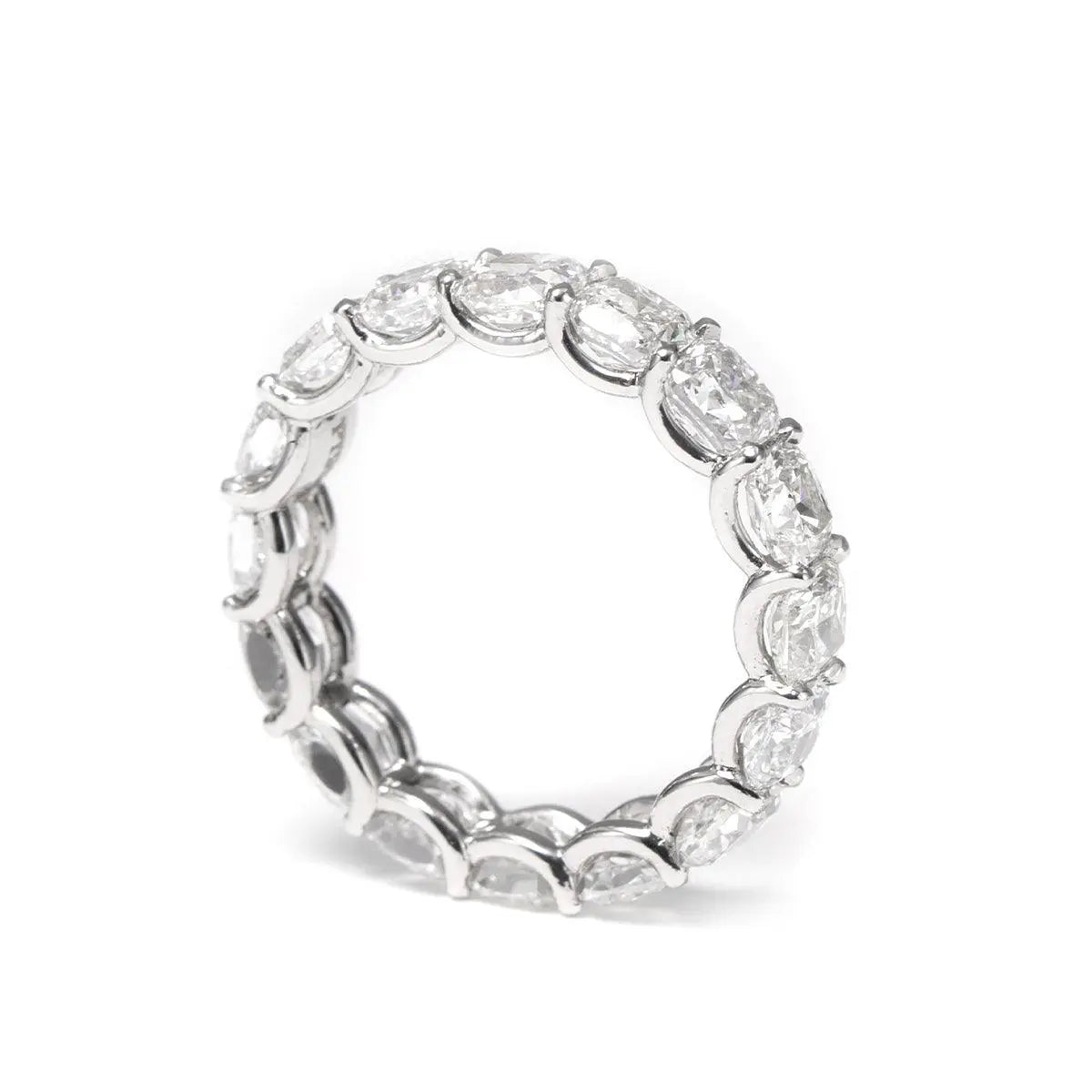 Platinum Cushion Cut Lab Diamond Eternity Ring Platinum Cushion Cut Lab Diamond Eternity Ring