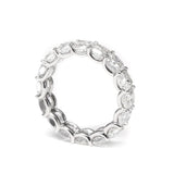 Platinum Cushion Cut Lab Diamond Eternity Ring Platinum Cushion Cut Lab Diamond Eternity Ring