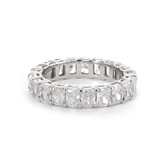 Platinum Radiant Cut Lab Diamond Eternity Wedding Band Platinum Radiant Cut Lab Diamond Eternity Wedding Band